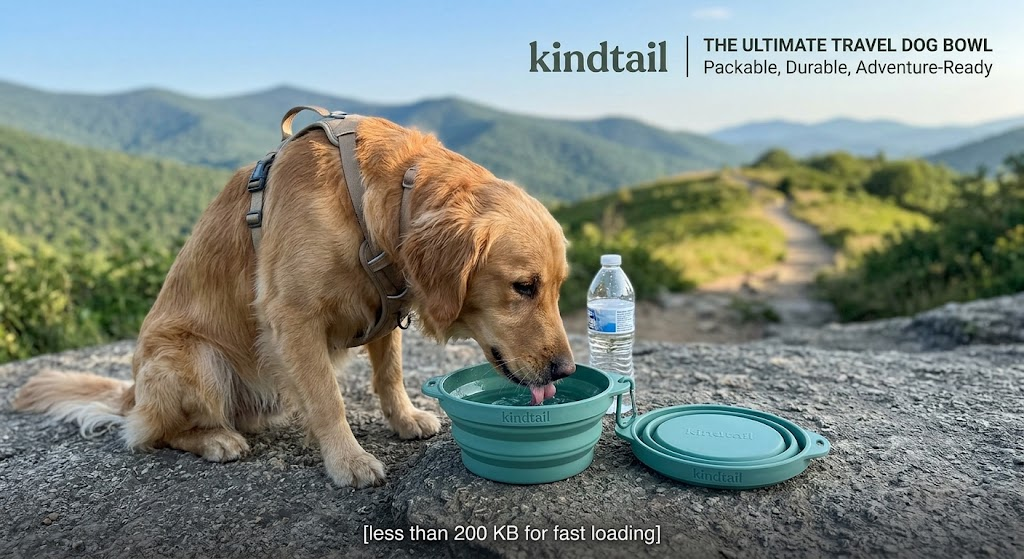 KindTail Portable & Travel Dog Bowl