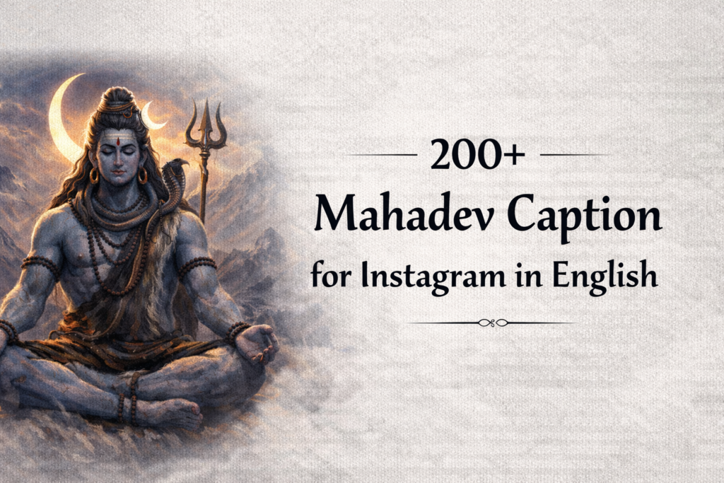 200+ Mahadev Captions for Instagram