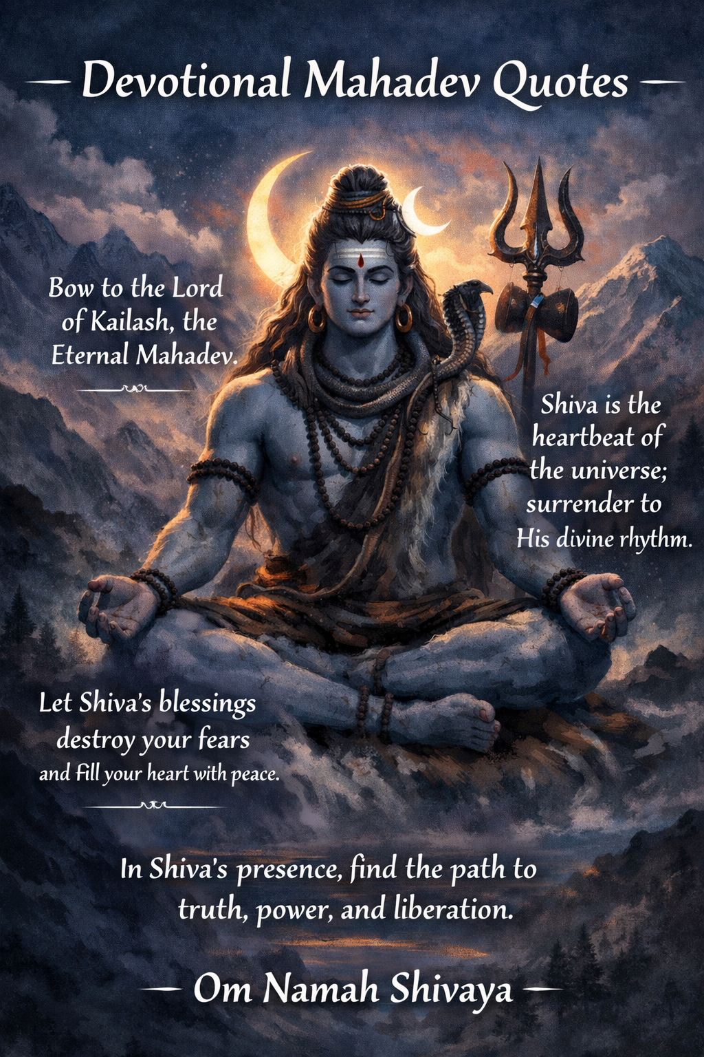 Devotional Mahadev Caption 