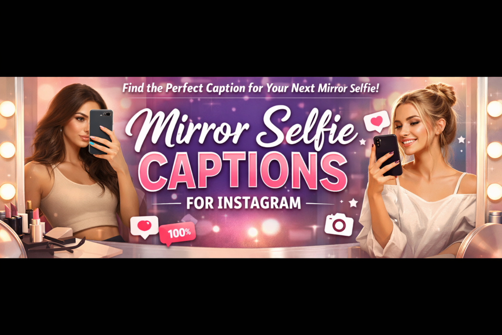 Mirror selfie captions