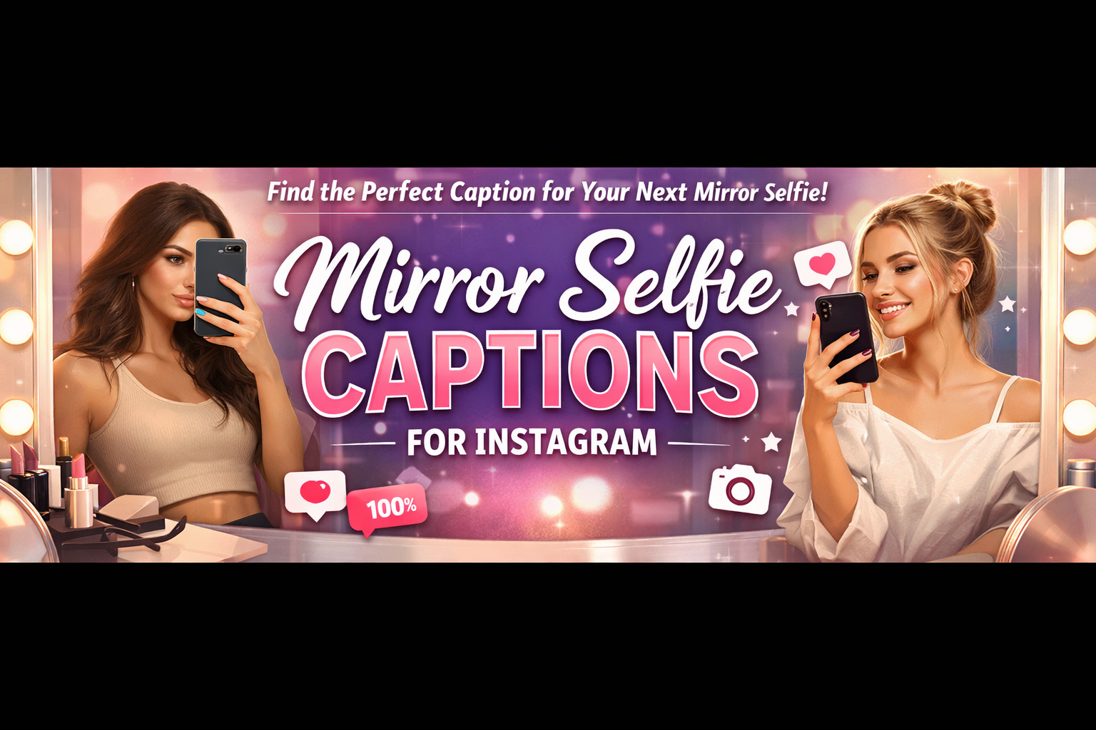 Mirror selfie captions