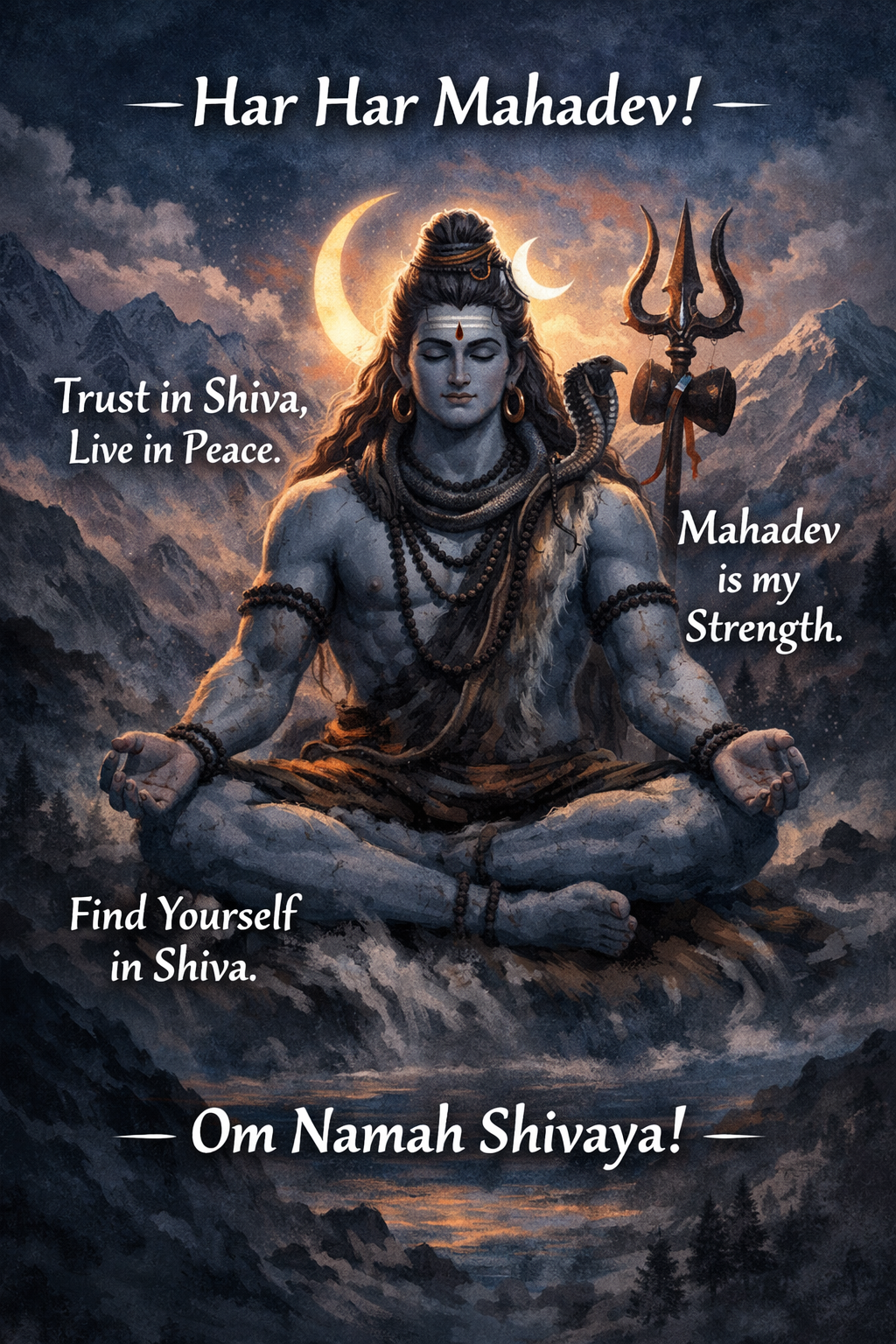Short Mahadev Caption