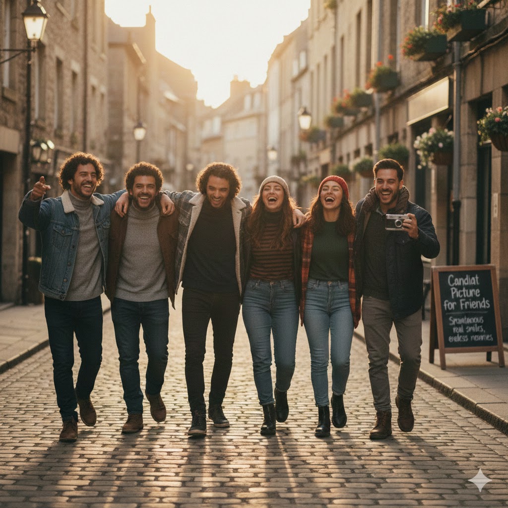 Candid Picture Captions for Friends