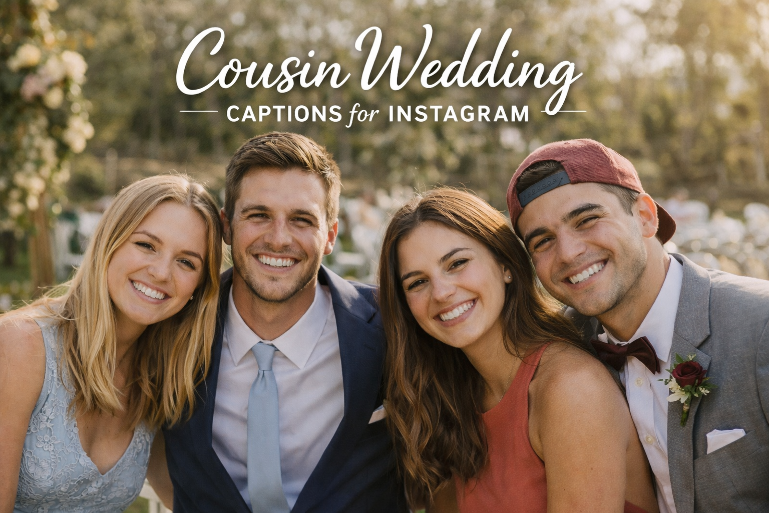 Cousin Wedding Captions for Instagram