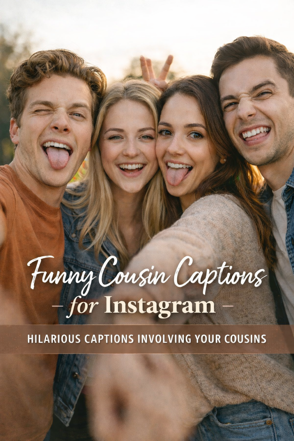 Funny Cousin Captions for Instagram