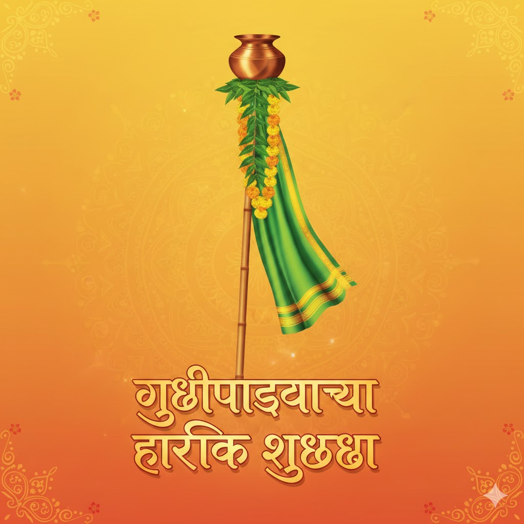 Gudi Padwa Caption in Marathi