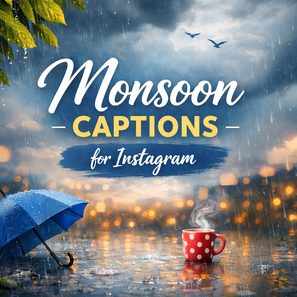 Monsoon Captions for Instagram