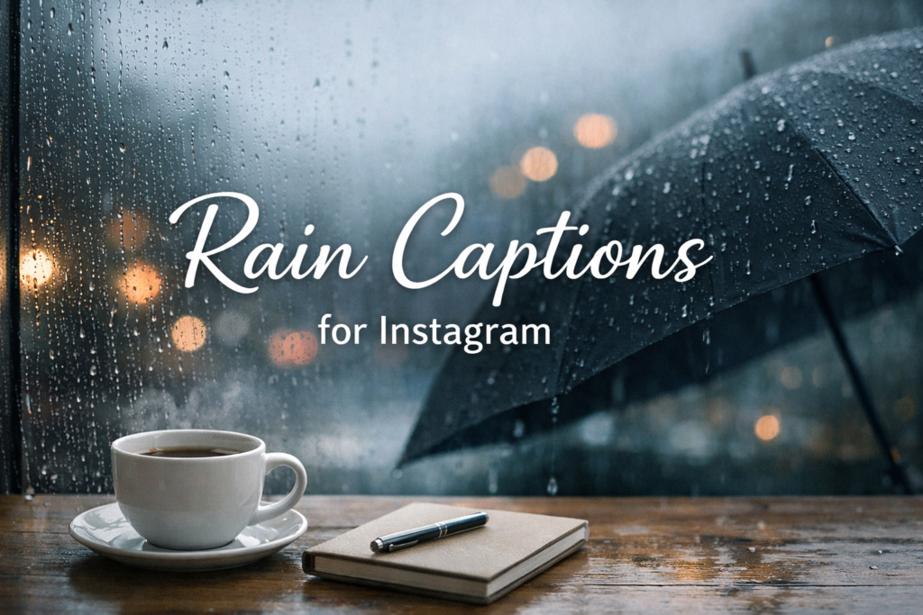 200+ Rain Captions for Instagram