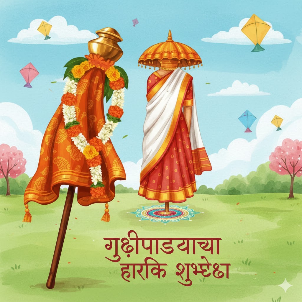 Short Gudi Padwa Wishes in Marathi