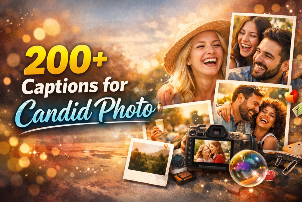 candid photo captions