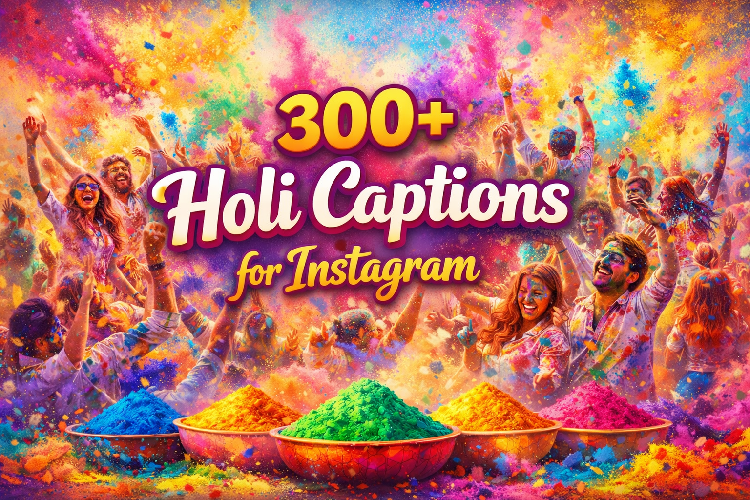 holi caption for instagram