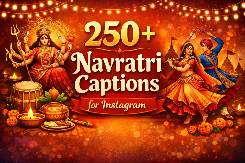 navratri captions for instagram