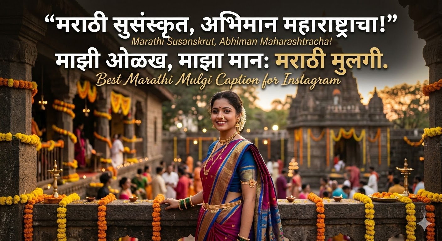 Best Marathi Mulgi Caption for Instagram