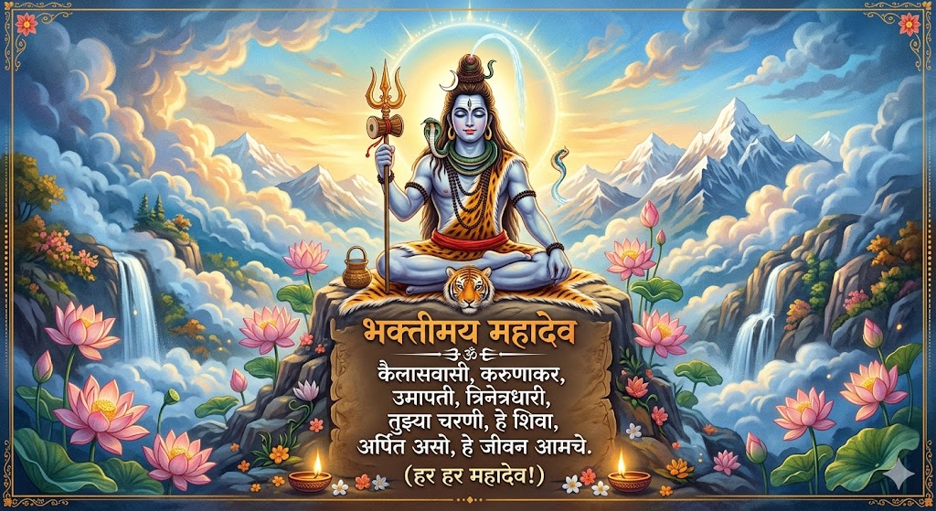 Devotional Mahadev Caption in Marathi
