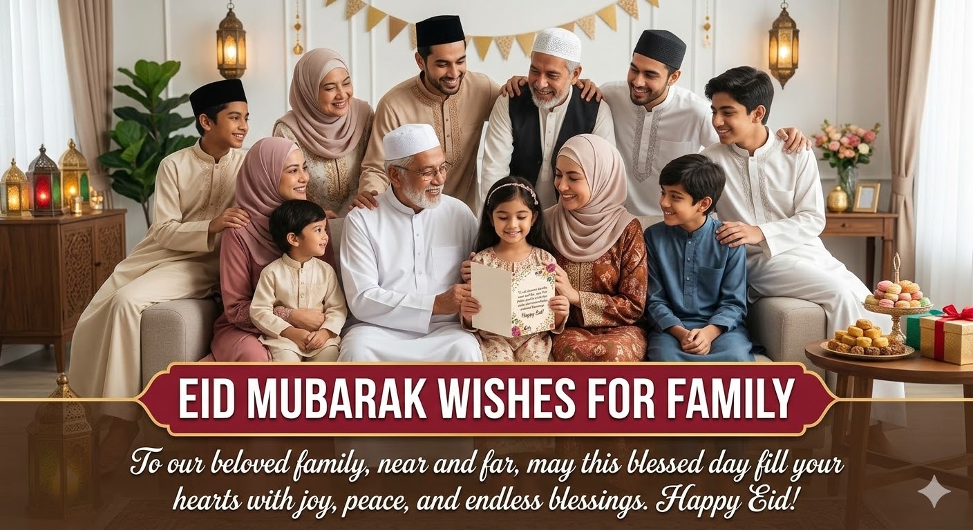 Eid Mubarak Wishes for Family