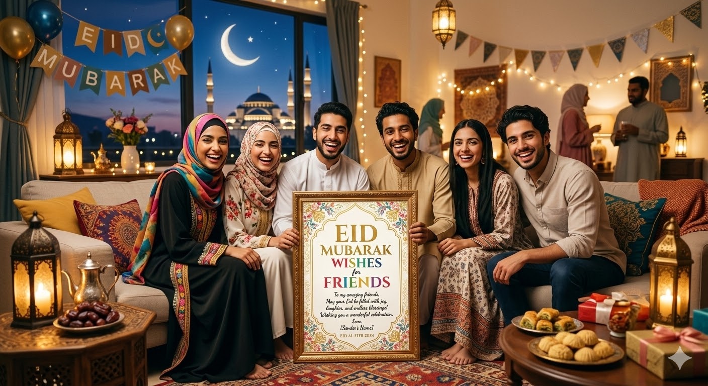 Eid Mubarak Wishes for Friends