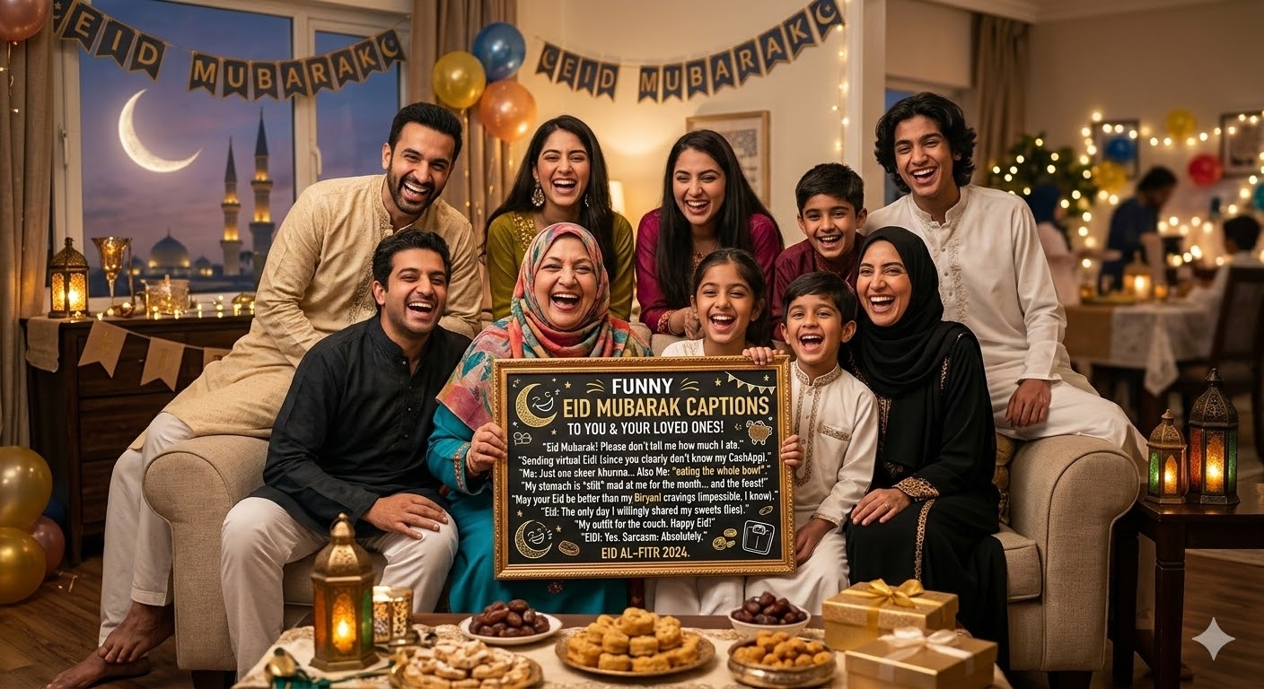 Funny Eid Mubarak Captions