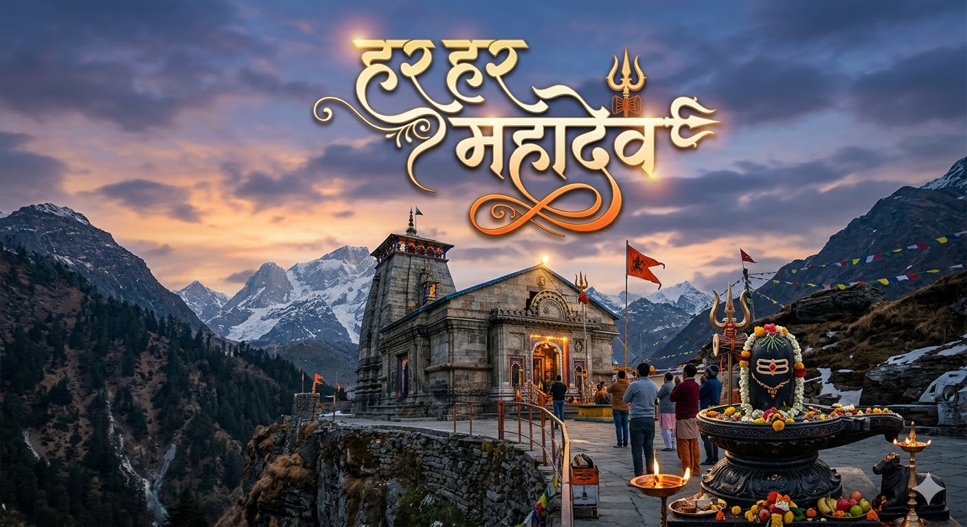 Har Har Mahadev Caption in Marathi