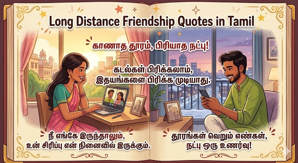 Long Distance Friendship Quotes in Tamil