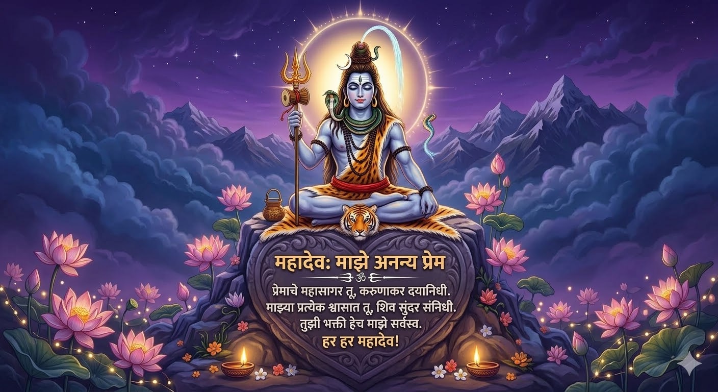 Mahadev Love Caption in Marathi