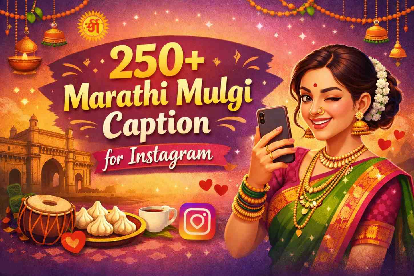 marathi mulgi caption for instagram