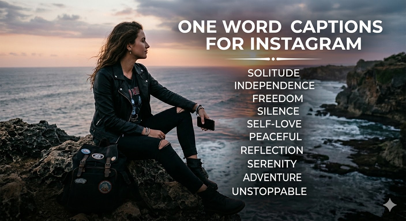 One Word Alone Captions for Instagram