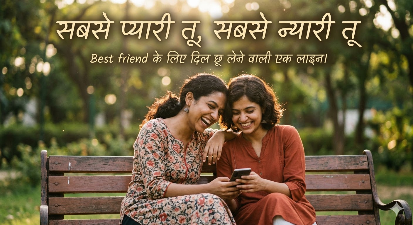 One line caption for best friend in hindi