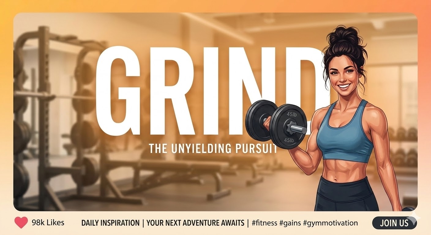 One word caption for gym