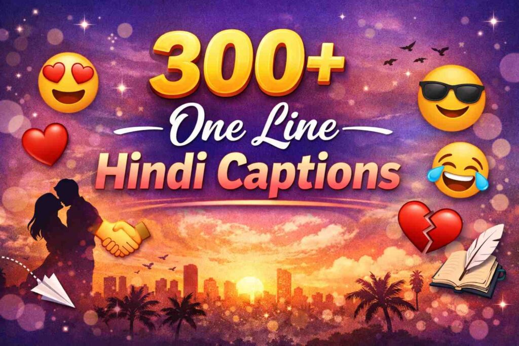 300+ One Line Hindi Captions