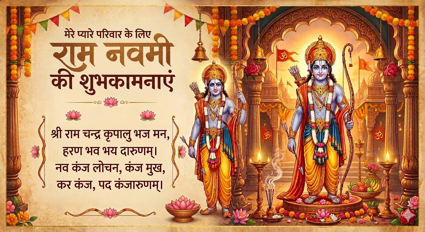 Ram Navami Wishes for Family in Hindi