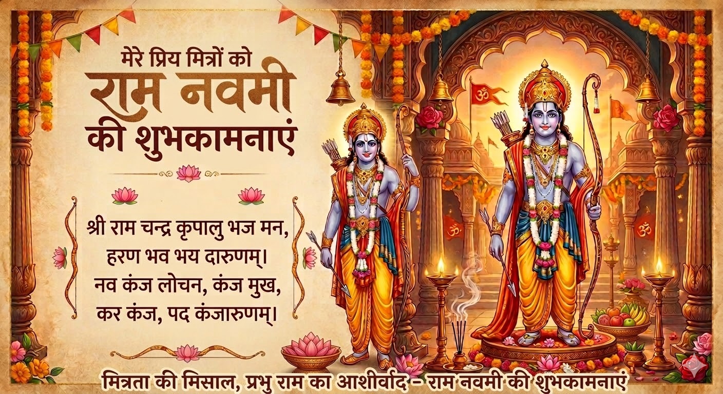 Ram Navami Wishes for Friends in Hindi