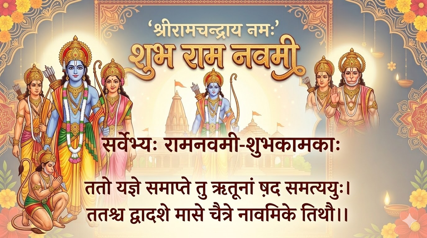 Ram Navami Wishes in Sanskrit