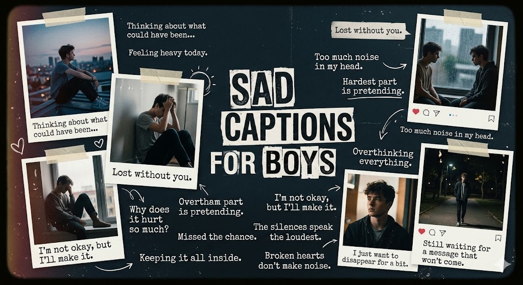 Sad Captions for Boys