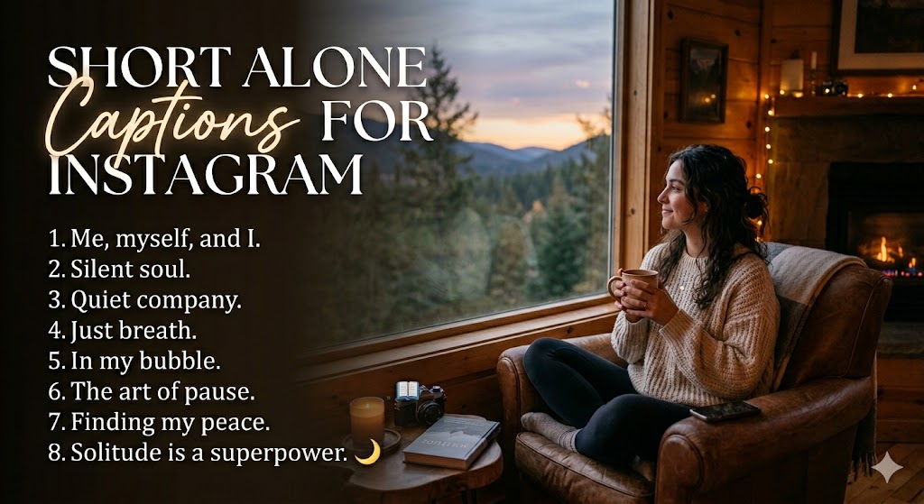Short Alone Captions for Instagram