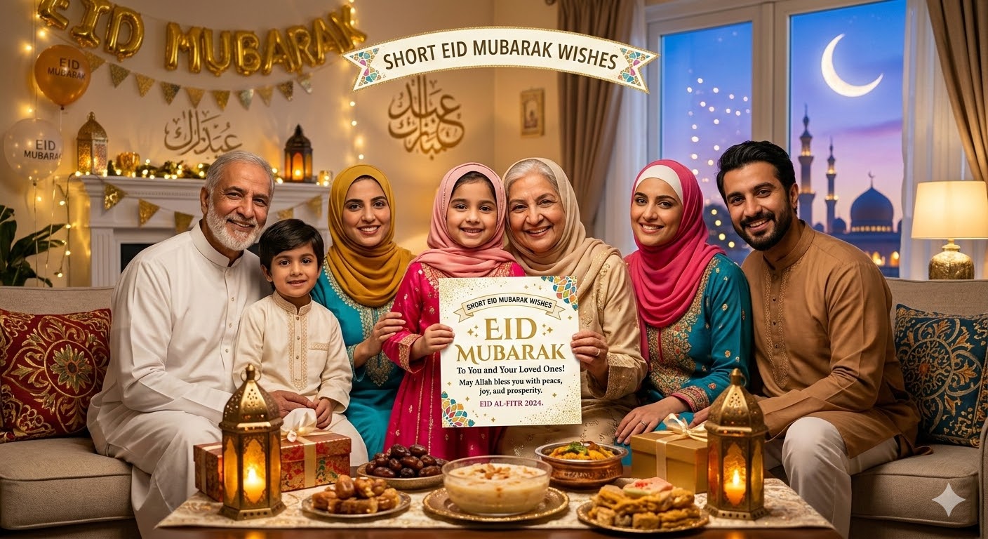 Short Eid Mubarak Wishes