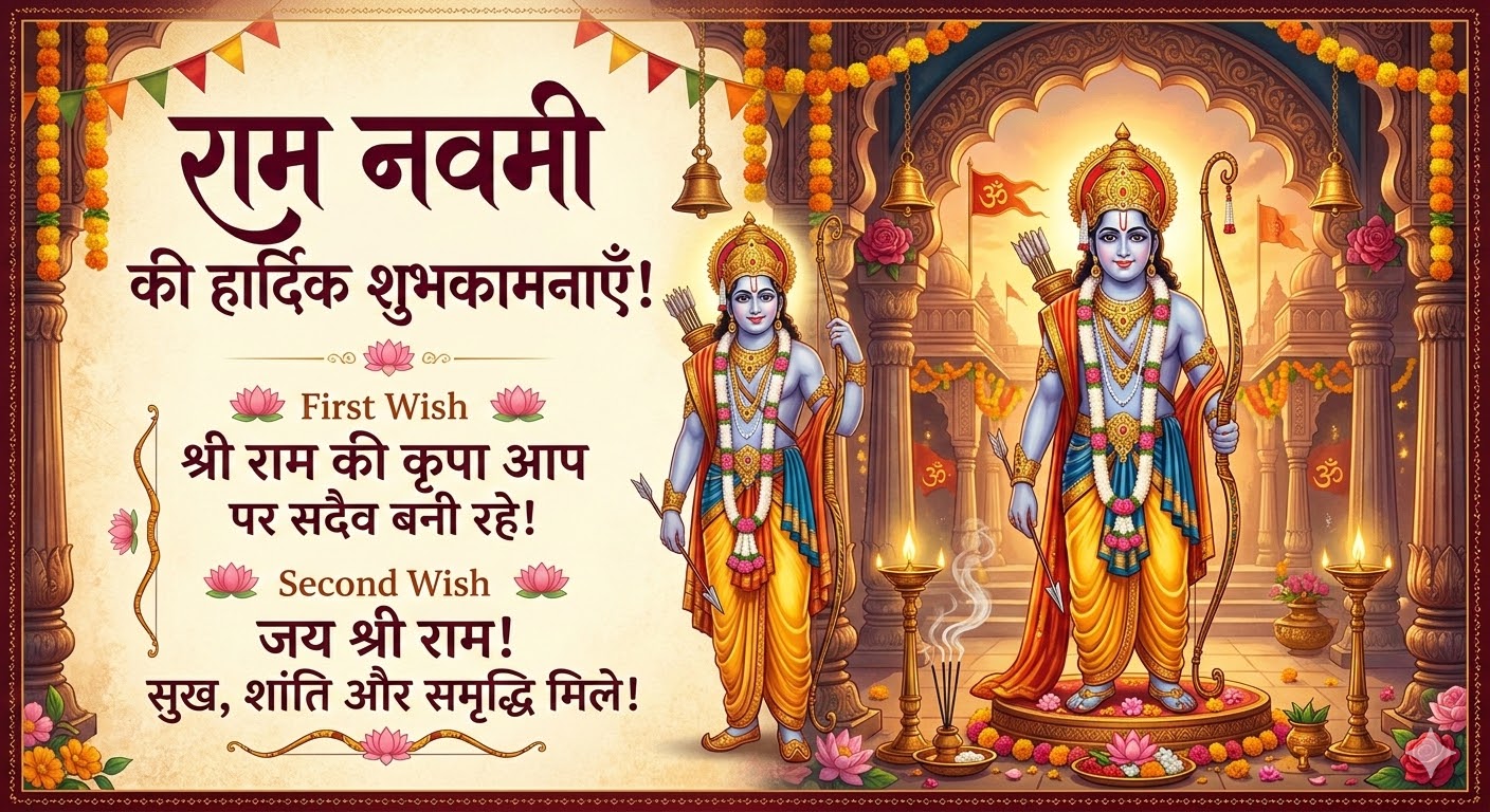 Short Ram Navami Wishes in Hindi