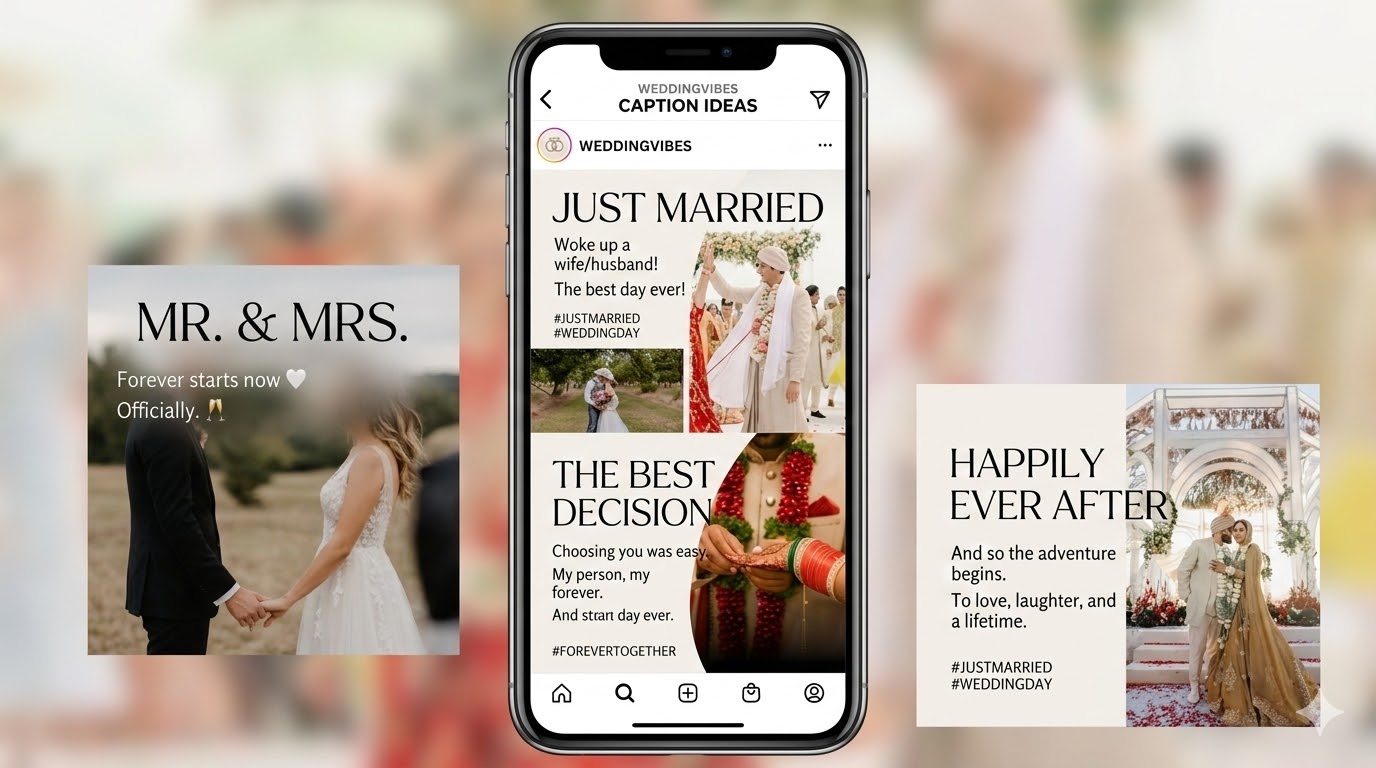 Trendy Wedding Instagram Captions