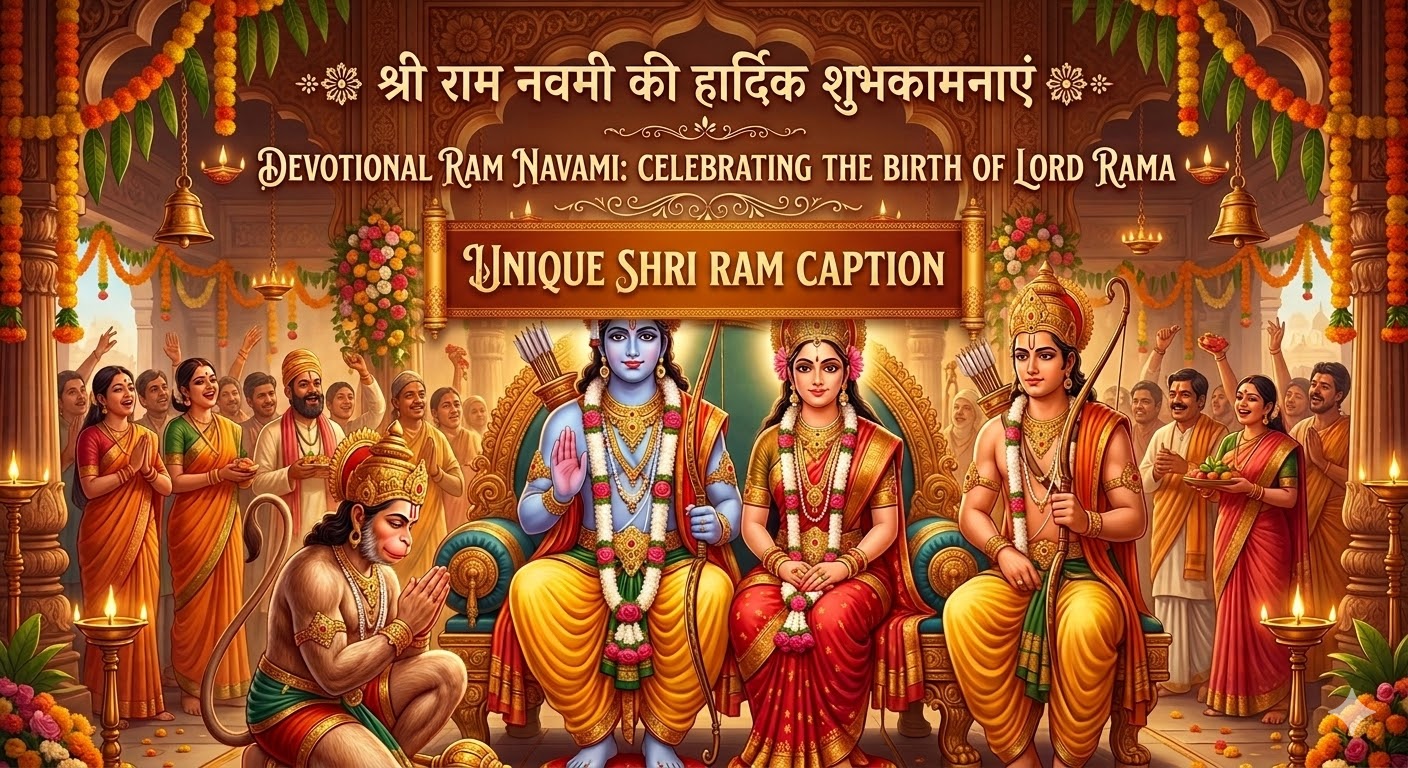 Unique Shri Ram Caption