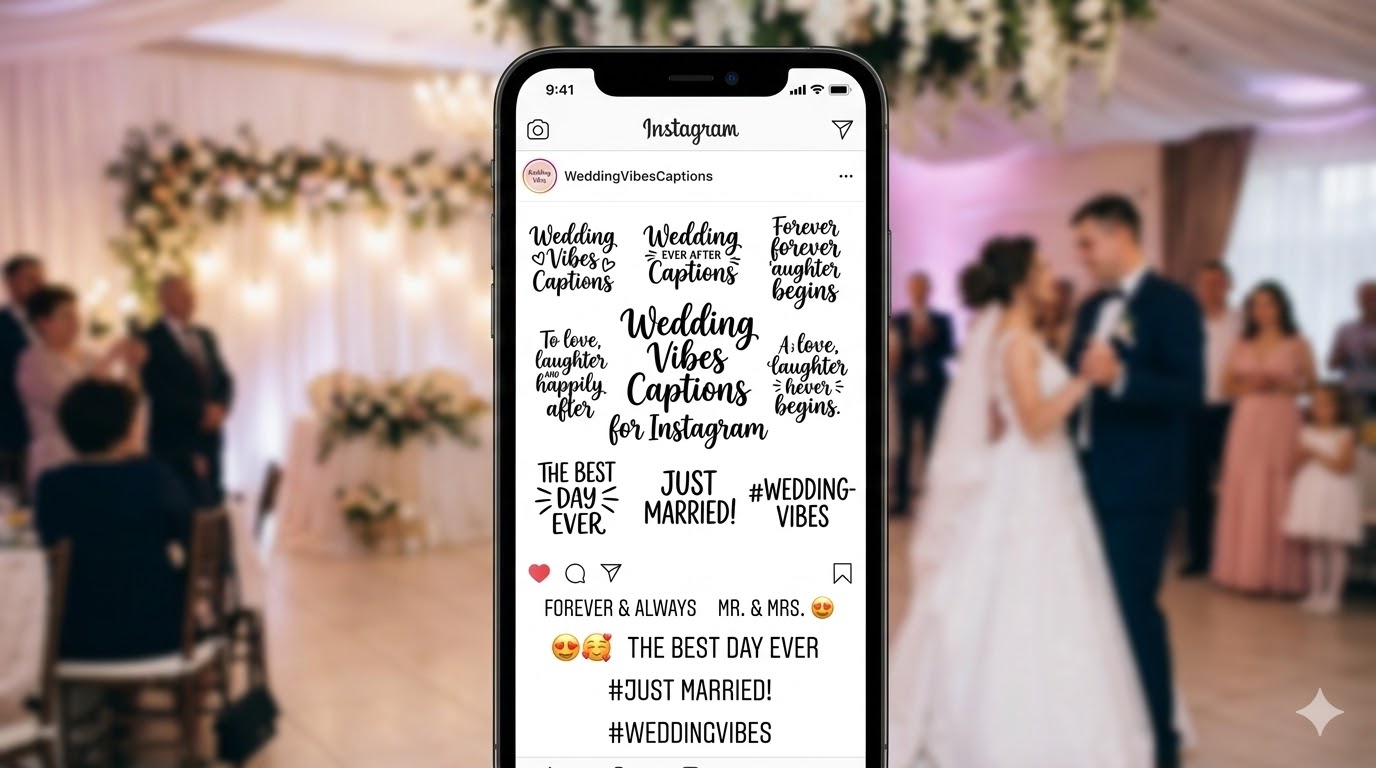 Wedding Vibes Captions for Instagram