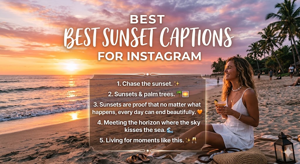 Best Sunset Captions for Instagram