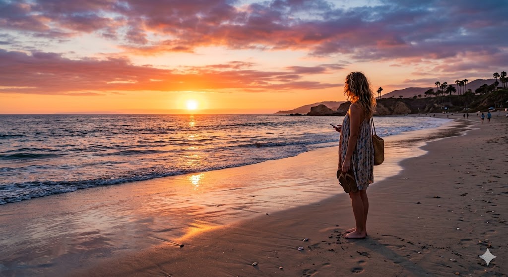 Caption for Beach Sunset