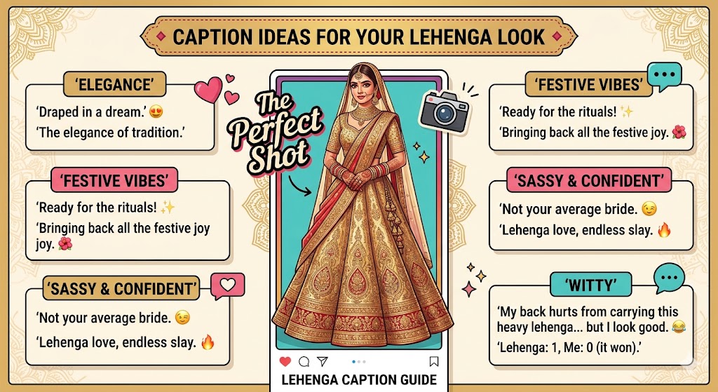 Caption for Lehenga Look