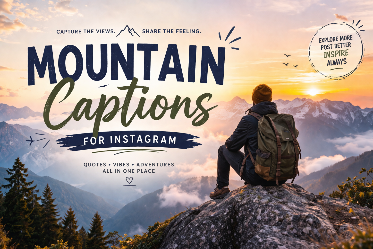 Mountain Captions for Instagram
