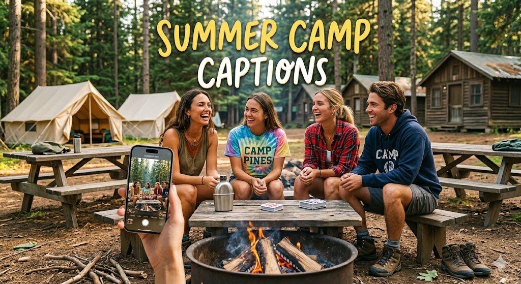Summer Camp Captions