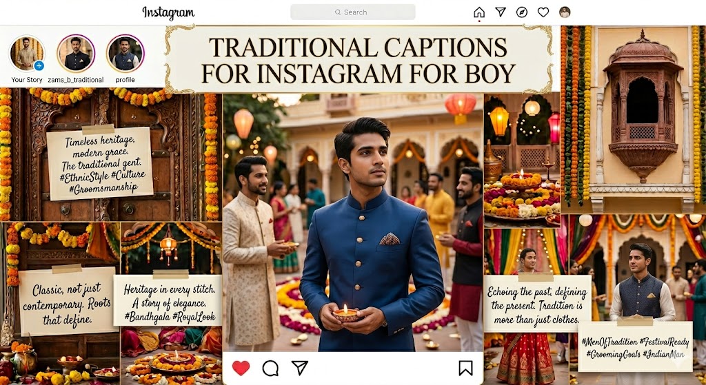 Traditional Captions for Instagram for Boy