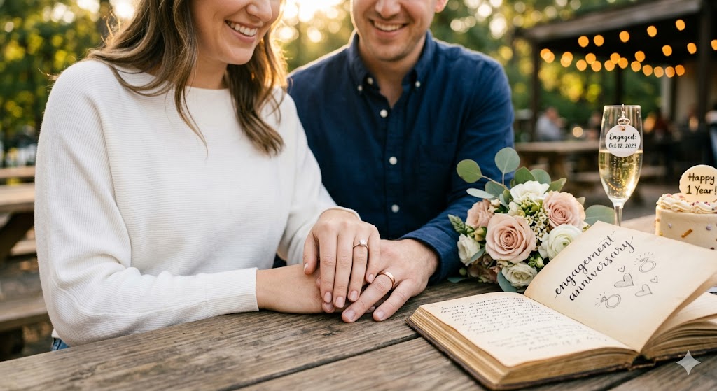 engagement anniversary caption