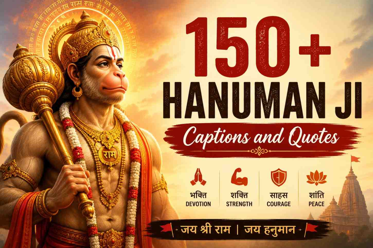 Hanuman Ji Captions and Quotes