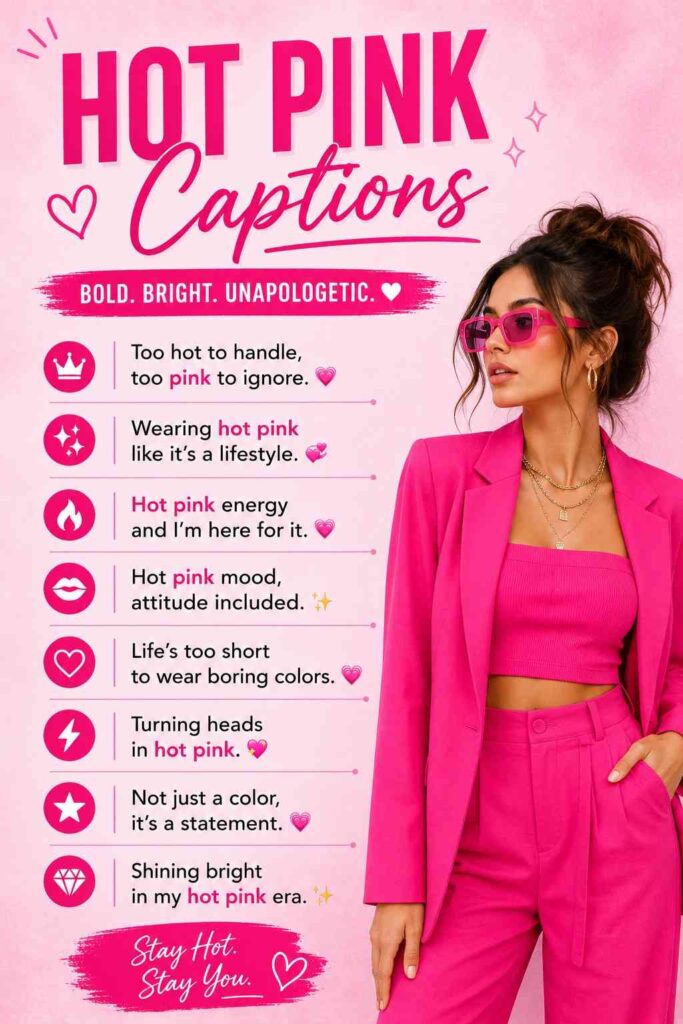 Hot Pink Captions
