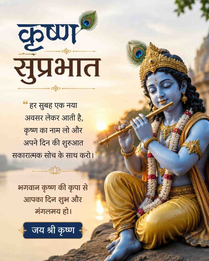 Krishna Good Morning Quotes in Hindi