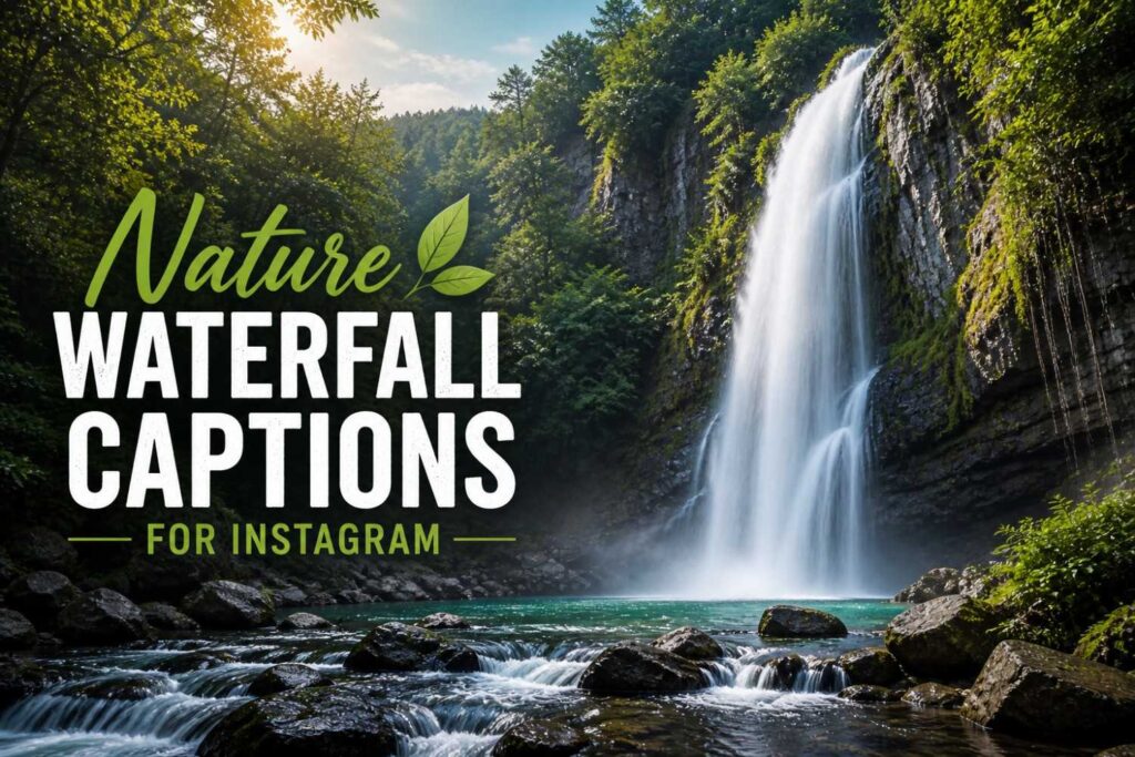 Nature Waterfall Captions for Instagram